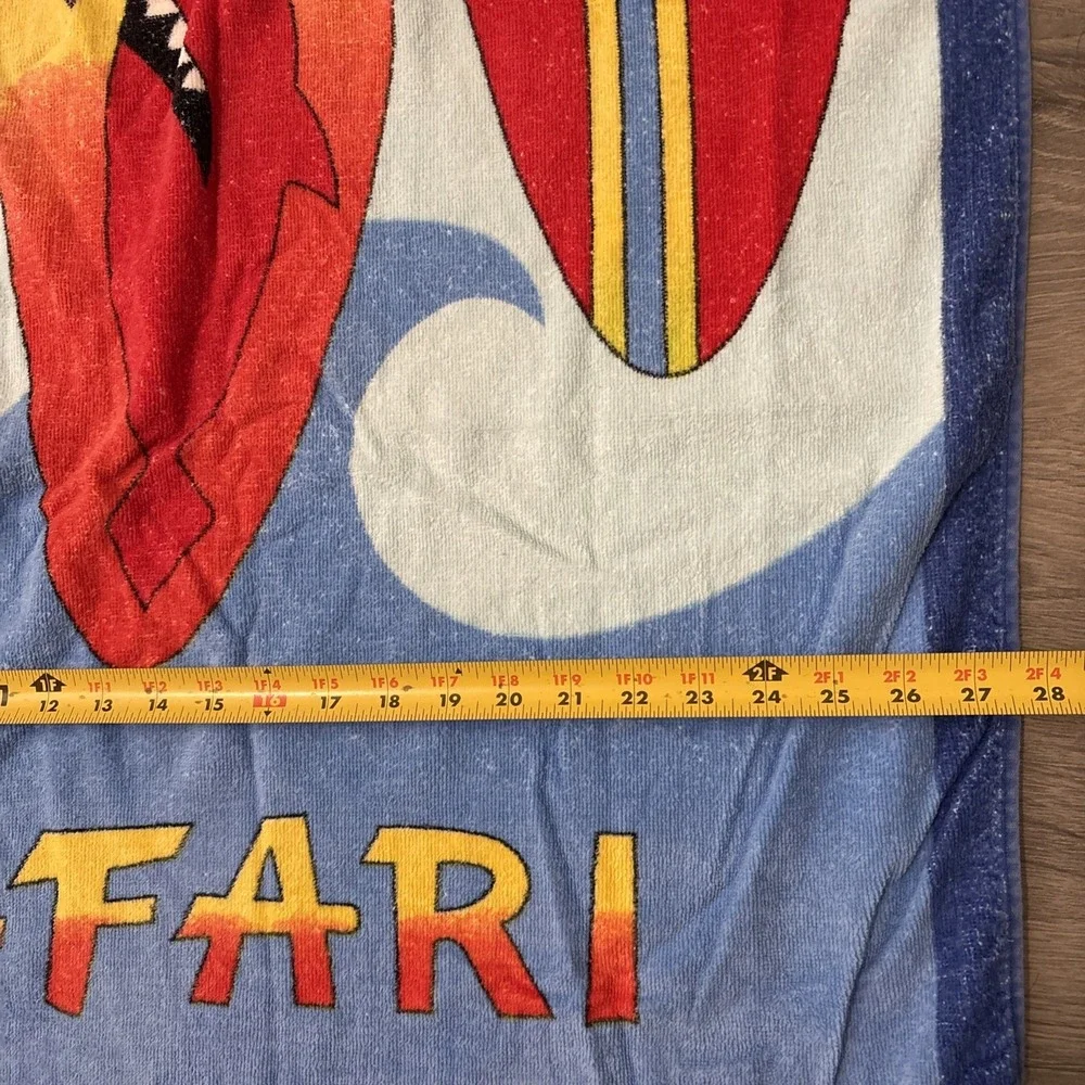 Vintage Duke Stevens Multi-color Beach towel Surfin Safari Hardcore colorful